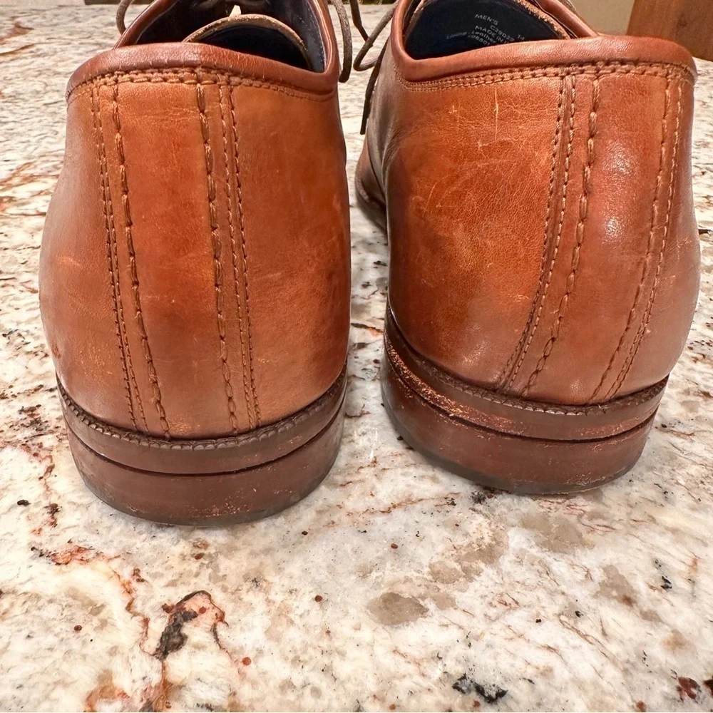 Cole Haan Classic Brown Leather Sawyer  plain Men's dress Oxford Shoes size 14
